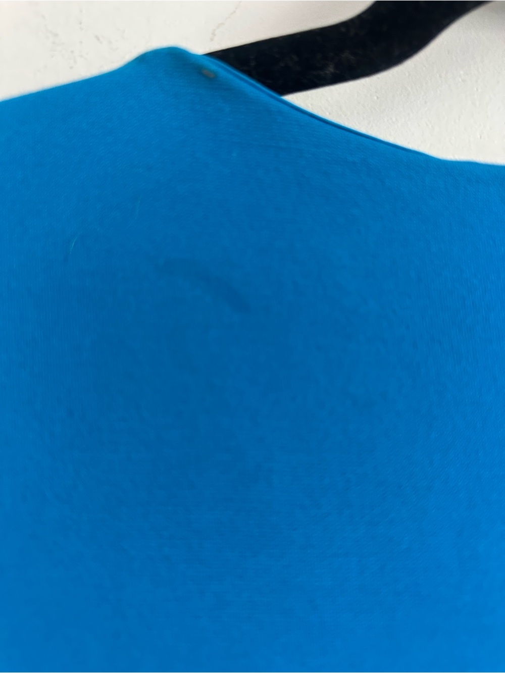 Diane von Furstenberg Cerulean Blue Sleeveless Ruched Faux Wrap Dress Size 8 - Picture 5 of 5